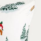 Homla, Skiers, pościel, z mikrofibry w świąteczny wzór, 140-200 cm