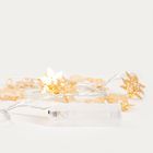 Homla, Snoflock, lampki, złote śnieżynki, 40 cm