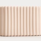 Homla, Solvani, kubek łazienkowy, beżowy, 13,9-6,7-8,8 cm