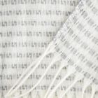 Homla, Sorbo, koc z frędzlami i strukturalnym szarym wzorem, 150-200 cm