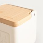 Homla, Sylan, pojemnik, na sól, śmietankowy, 12-11 cm