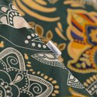 Homla, Tapua, pościel bawełniana, zielona, 135-200 + 1*80-80 cm