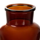 Homla, Tenno, wazon szklany, brązowy, 14,5-14,5-25,5 cm
