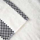 Homla, Tiva, ręcznik, z czarną kratką, 70-130 cm