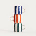 Homla, Torrit, kubek, w zielone paski, 0,1l