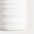 Homla, Torus, kubek łazienkowy, z tłoczeniem biały, 8,2-8,2-11 cm