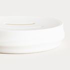 Homla, Torus, mydelniczka, z tłoczeniem biała, 11-11-2,5 cm