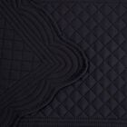 Homla, Vela, maty stołowe, czarne prostokątne z pikowaniem, 30-45 cm, 2 szt.