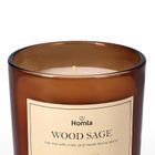 Homla, Verde, świeca zapachowa Wood Sage 240 G,