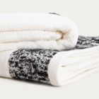 Homla, Viola, ręcznik, biało-czarny, 50-90 cm