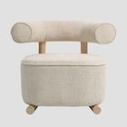 Homla, Vita, fotel, ecru, 72-81-67 cm