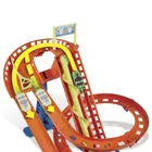 Hot Wheels City, Rajdowy Rollercoaster + 5 autek, zestaw z napędem