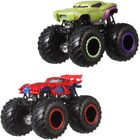 Hot Wheels, Monster Trucks, Spider-Man vs Hulk, zestaw 2 aut