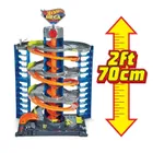 Hot Wheels, Zakręcony Mega Garaż + zestaw 5 autek gratis, zestaw promocyjny