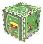 Humbi, mata piankowa, puzzle, miasto, 90-90 cm