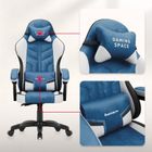 Huzaro, Force 2.7 Blue, fotel gamingowy, welurowy