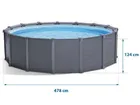 Intex, basen ogrodow,y panelowy, 478-124 cm, zestaw 11w1
