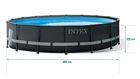 Intex, basen stelażowy z pompą filtrującą i akcesoriami, okrągły 132-732 cm, zestaw 10w1