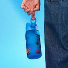 ION8, Morskie zwierzęta, bidon z ustnikiem, niebieski, 350 ml