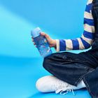 ION8, Rekiny, bidon z ustnikiem, niebieski, 350 ml