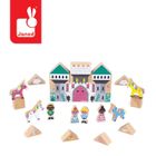 Janod, Cross Roads, Zaczarowane królestwo, zestaw klocków i figurek, 37 elementów