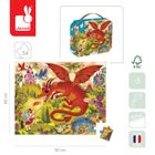 Janod, Królestwo smoków, puzzle w walizce, 54 elementy