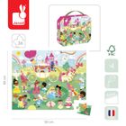 Janod, Księżniczki, puzzle w walizce, 36 elementów