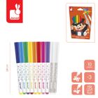 Janod, magiczne flamastry zmieniające kolor, 10 kolorów