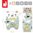 Janod, Miś Pure, drewniana tablica manipulacyjna, 20 aktywności