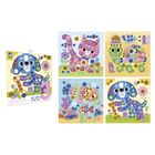 Janod, My arts & crafts, Zwierzęta, piankowe naklejki, multizestaw kreatywny