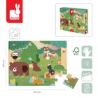 Janod, puzzle sensoryczne, las, 20 elementów