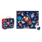 Janod, Rakieta kosmiczna, puzzle w walizce, 54 elementy