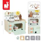 Janod, Shiny Grandma, drewniana kuchnia z 9 akcesoriami