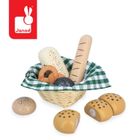 Janod, Shiny Grandma, koszyk z pieczywem z drewna