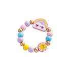 Janod, Tęczowa kraina, zestaw kreatywny do tworzenia biżuterii z drewna