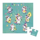 Janod, Unicorn, puzzle z kartką okolicznościową, 2w1, 25 szt.