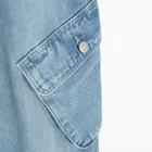 Jeansowe spodnie z kieszeniami cargo wide Cool Club