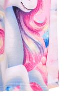 Jednorożec, okrycie kąpielowe, ponczo, różowy, 50-100 cm