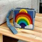 Jolly Designs, elastyczny pasek do książek, niebieski