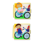 Jolly Designs. Mój rower. Książeczka sensoryczno-maniuplacyjna