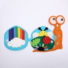 Jolly Designs. Ślimak. Podróżna książeczka sensoryczno-manipulacyjna