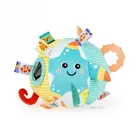 JollyBaby, Ocean, sensoryczna piłeczka z grzechotką i gryzakiem