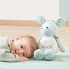 Kaloo, Petites Chansons, Myszka, maskotka z dzwoneczkiem w pudełku, 28 cm