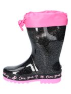 Kalosze dziewczęce, czarne, American Club