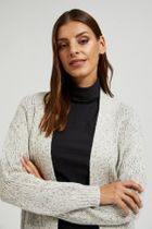 Kardigan damski, beżowy, Moodo