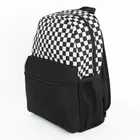 Kayokki, plecak szkolny, 1-komorowy, Szachownica, czarno-biała