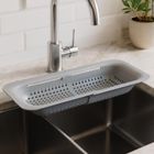 Kesper, sitko kuchenne do zlewu, plastikowe, szare, 36,2-20,2-6,5 cm