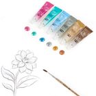 Kidea, farby akrylowe, metaliczne, 12-12ml