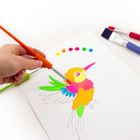 Kidea, farby akrylowe, neonowe, 12-12ml