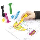 Kidea, flamastry jumbo, zestaw z figurką, misie, 6 kolorów